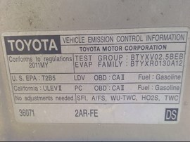 2011 TOYOTA CAMRY, SILVER, SE, 2.5L, AT,   Z25185
